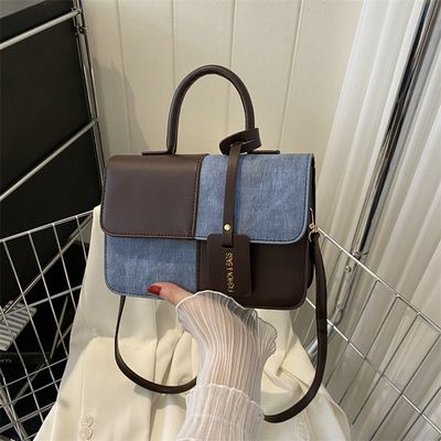 Splicing textured handbag_img_7