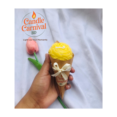 Yellow Peony Bouquet Candle_img_0