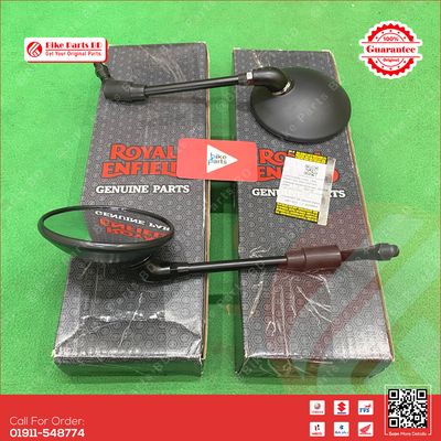 Looking Glass (Black) for Royal Enfield Bullet, Hunter, Classic, Meteor bike._img_0