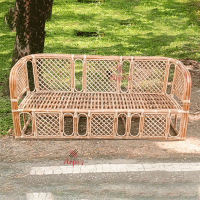 Rattan Three Seater Sofa with Foam_img_1