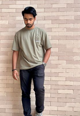 Skull Drop Shoulder T-Shirt_img_1