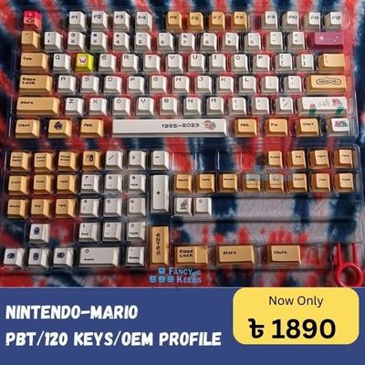 Mario Nintendo PBT Dye Sub Keycaps - 120 Keys_img_0