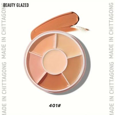 Beauty Glazed 6-Color Concealer For Spotless, Brightened Skin - Decrease Tear Gaps, Dark Circles & Even Skin Tone-401_img_0