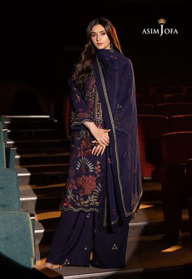 Asim Jofa - Embroidered Silk 3 Pcs_img_4