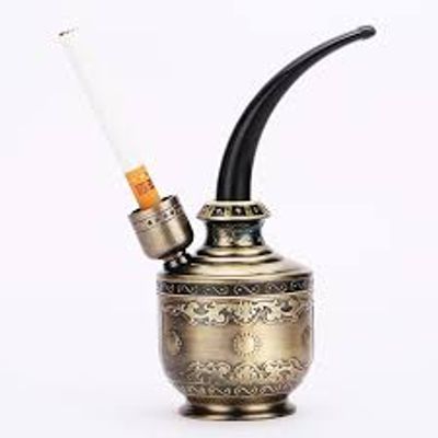 New Bronze Water Smoking Pipe Shisha Hookah Cigarette Bottle Holder Pipe Hookah Tube Filter Tar Multi Purpose_img_0