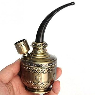 New Bronze Water Smoking Pipe Shisha Hookah Cigarette Bottle Holder Pipe Hookah Tube Filter Tar Multi Purpose_img_1