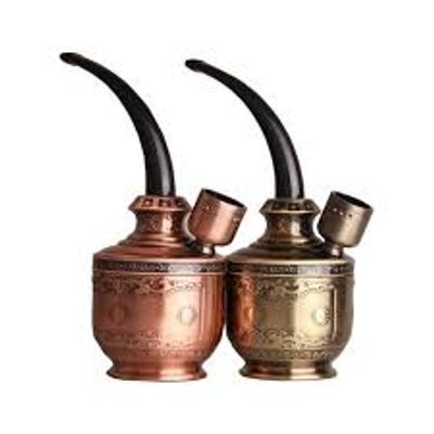 New Bronze Water Smoking Pipe Shisha Hookah Cigarette Bottle Holder Pipe Hookah Tube Filter Tar Multi Purpose_img_2