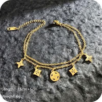 New Titanium Steel Non Fading Cross Flower Bracelet Available in stock 1 year colour guarantee_img_0