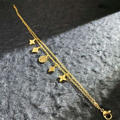 New Titanium Steel Non Fading Cross Flower Bracelet Available in stock 1 year colour guarantee_img_1