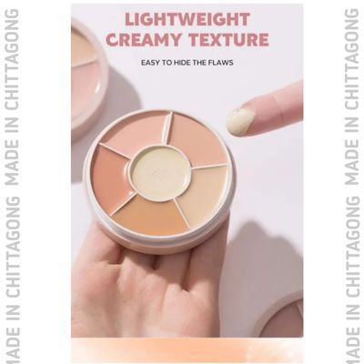 Beauty Glazed 6-Color Concealer For Spotless, Brightened Skin - Decrease Tear Gaps, Dark Circles & Even Skin Tone-402_img_1