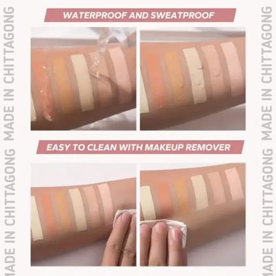 Beauty Glazed 6-Color Concealer For Spotless, Brightened Skin - Decrease Tear Gaps, Dark Circles & Even Skin Tone-402_img_2