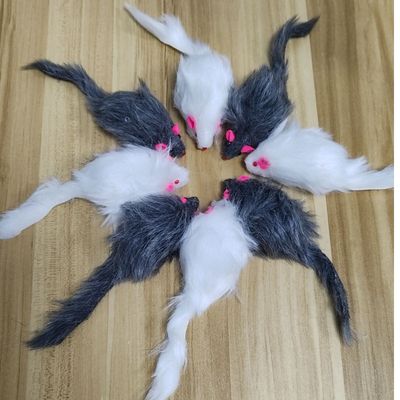 Big Size 1pcs Furry Pet Cat Toys Mice, Cat Toy Mouse, Pet Toys for Cats, Cat Catcher for Feather Tails_img_0