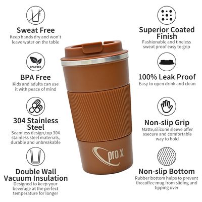 510ml SS Thermos Coffee Mug – CM-1756 Brown_img_1