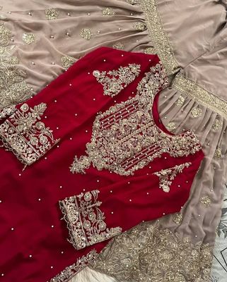 Luxury Indian Chiffon Georgette Sararah set