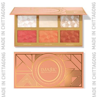 Imagic 6 Color Highlight Blush And Contour Palette_img_0