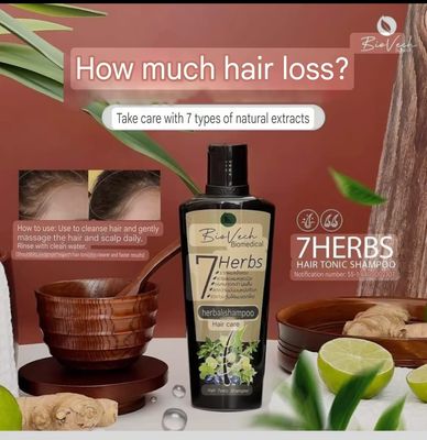 BioVech 7 Herbs Hair Tonic Shampoo/Conditioner/Hair Tonic (Combo pack) 225 ml,225 ml, 100ml_img_1