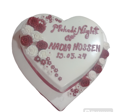 হৃদয় আকৃতির মেহেদি নাইট কেক_img_0