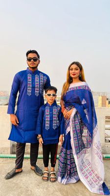 Skin Printed Half Silk Family Combo Set_img_0