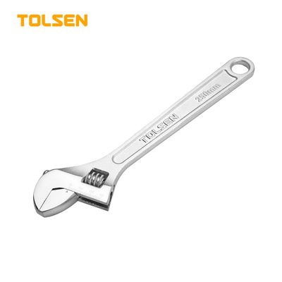 TOLSEN 15" Adjustable Wrench ( 375mm ) Nickle Chrome Finish, Professional Use Model 15005_img_0