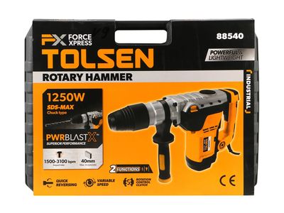 Tolsen 1250w Rotary Hammer, SDS MAX chuck 40mm Model: 88540_img_1