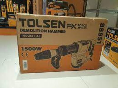 TOLSEN Demolition Hammer Hard Case 1500W SDS-MAX Chuck Industrial Grade Model 88551_img_2