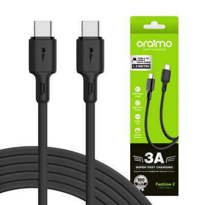 Oraimo FastLine 2 3A Type C to C 1.5M Data Cable (OCD-154CC)_img_0