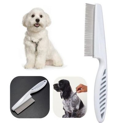 (18 cm big size) 1Pcs Pet Stainless Steel Grooming Comb Hair Brush Shedding Flea Lice Trimmer (Big Size)_img_0