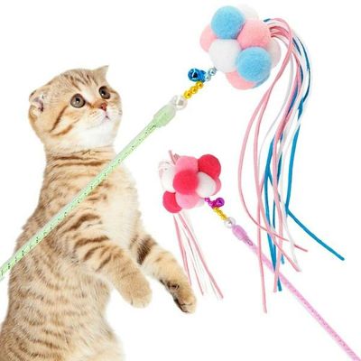 Kittens Teeth Bells Feathers Fighting Cat Sticks Toys_img_0