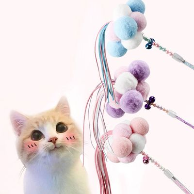 Kittens Teeth Bells Feathers Fighting Cat Sticks Toys_img_1