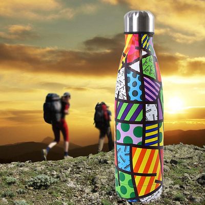 750ml SS Thermos Water Bottle – WB-1664 Check Red Blue_img_2