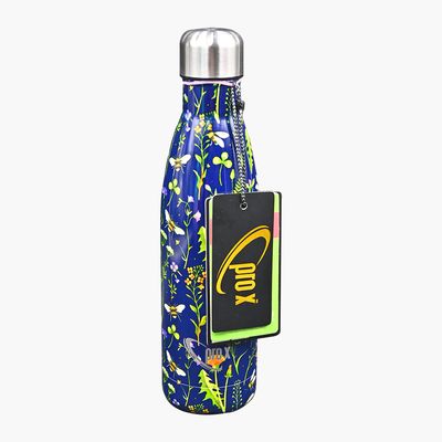 750ml Single Layer SS Non Thermal Water Bottle – WB-2128 Blue Flowers_img_0