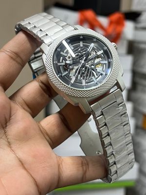 FOSSIL AUTO CHAIN SILVER/BLACK NEW_img_0