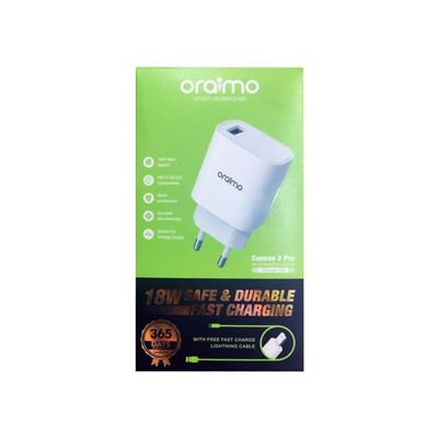 Oraimo OCW-E97S+L53 Cannon 2 Pro Fast Charging Charger Kit 18W_img_0