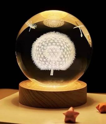 3D Crystal Ball Dandelion 1 Color/ 7 Color_img_0