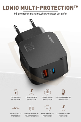 LDNIO Q1 20W Fast Charging Adapter with USB-CA – Original_img_1