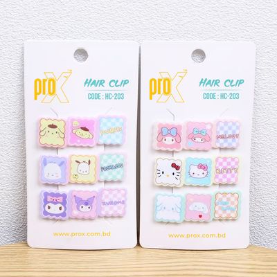 ProX Essential Hair Clip For Women HC-203-5 ( 9pcs ) Multi-Color_img_0