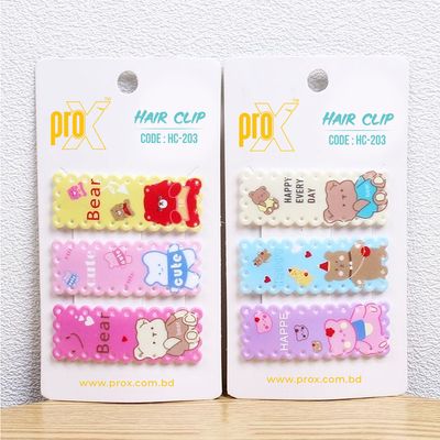 ProX Essential Hair Clip For Women HC-203-8 ( 3pcs ) Multi-Color_img_0