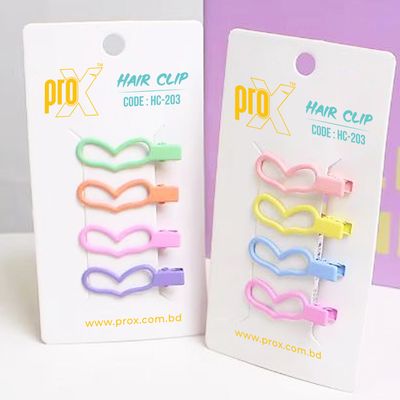 ProX Essential Hair Clip For Women HC-203-9 ( 4pcs ) Multi-Color_img_0