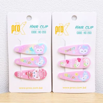 ProX Essential Hair Clip For Women HC-203-12 ( 3pcs ) Multi-Color_img_0