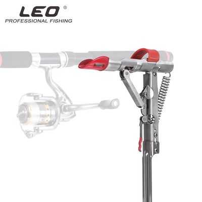Leo the fourth generation automatic pole lifting bracket Fishing Rod mount Stainless Steel Rod Stand for Ground Support Brackets, Adjustable Fish Rod Holders for Bank Ground Fishing_img_1