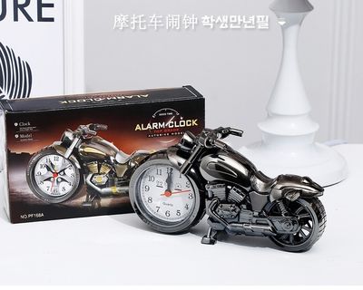 Classic Motorcycle Style Alarm Clock – Cool Desk Ornament & Unique Gift Idea_img_2