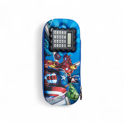 Kids Smart Pencil Box with Calculator – Cartoon Design School Pencil Case_img_5