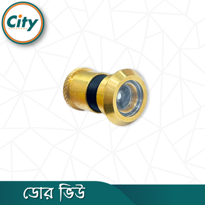 ১ পিস প্রিমিয়াম কুয়ালিটি পিতলের ডোর ভিউয়ার পিপহোল প্রধান দরজার জন্য 180 ° প্রশস্ত কোণ স্পষ্ট ভিউ তাইওান ডোর ভিউ_img_1