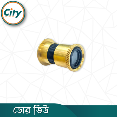 ১ পিস প্রিমিয়াম কুয়ালিটি পিতলের ডোর ভিউয়ার পিপহোল প্রধান দরজার জন্য 180 ° প্রশস্ত কোণ স্পষ্ট ভিউ তাইওান ডোর ভিউ_img_2