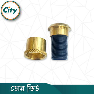 ১ পিস প্রিমিয়াম কুয়ালিটি পিতলের ডোর ভিউয়ার পিপহোল প্রধান দরজার জন্য 180 ° প্রশস্ত কোণ স্পষ্ট ভিউ তাইওান ডোর ভিউ_img_4