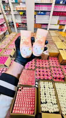 MORI SAKURA FACIAL POWDER ORANGE & PINK (50G)MADE IN THAILAND🇹🇭_img_1