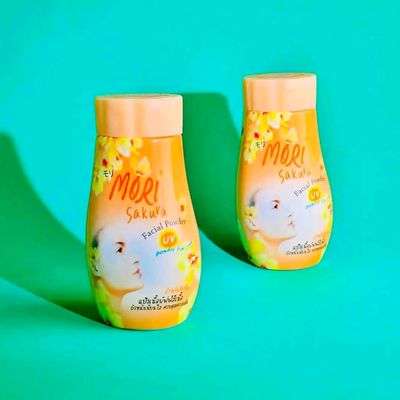 MORI SAKURA FACIAL POWDER ORANGE & PINK (50G)MADE IN THAILAND🇹🇭_img_2