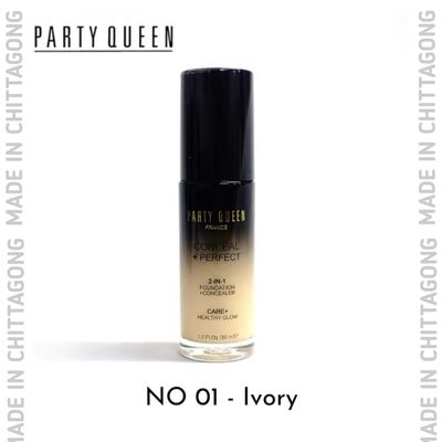 Party Queen 2in1 Full Coverage Foundation 01 Ivory_img_0
