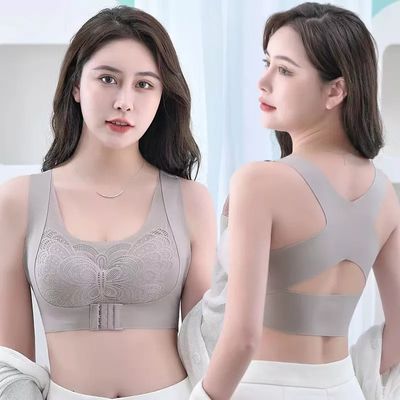 Posture Correction Bras Underwear Women Prevent Hunchback Bra Push Up Brassiere Shockproof Sports Fitness Vest Lingerie Tank_img_6