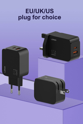 LDNIO 45W Dual Port Fast Charger – USB Type C & A Power Adapter_img_3